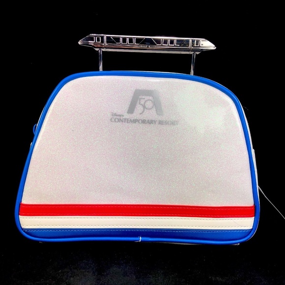 Disney Parks 50th Contemporary Resort Monorail Loungefly Bag & Headband Ears NWT - Picture 6 of 6